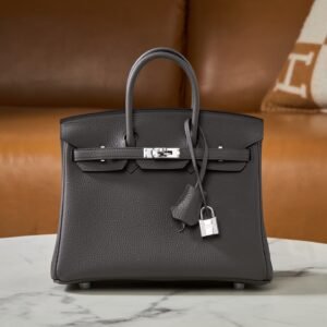 Hermès Birkin 25 black Silver buckle