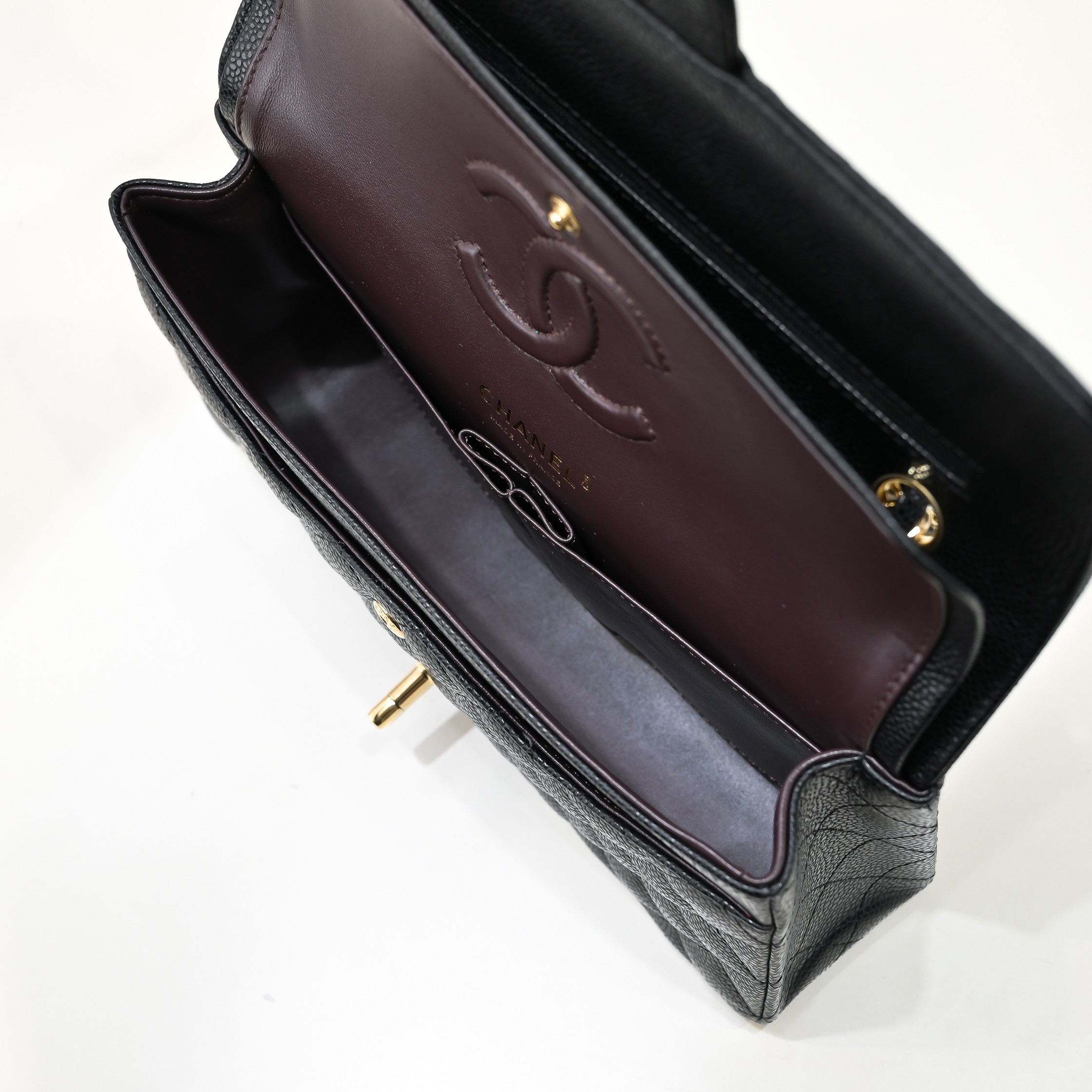 CHANEL Bag Classic Flap CF 25 Graininess Cowhide black - Image 4