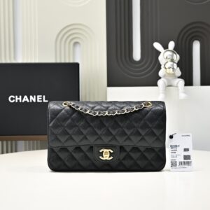 CHANEL Bag Classic Flap CF 25 Graininess Cowhide black
