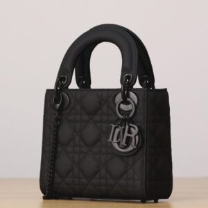 DIOR Lady Bag Mini Matte three grid Cowhide