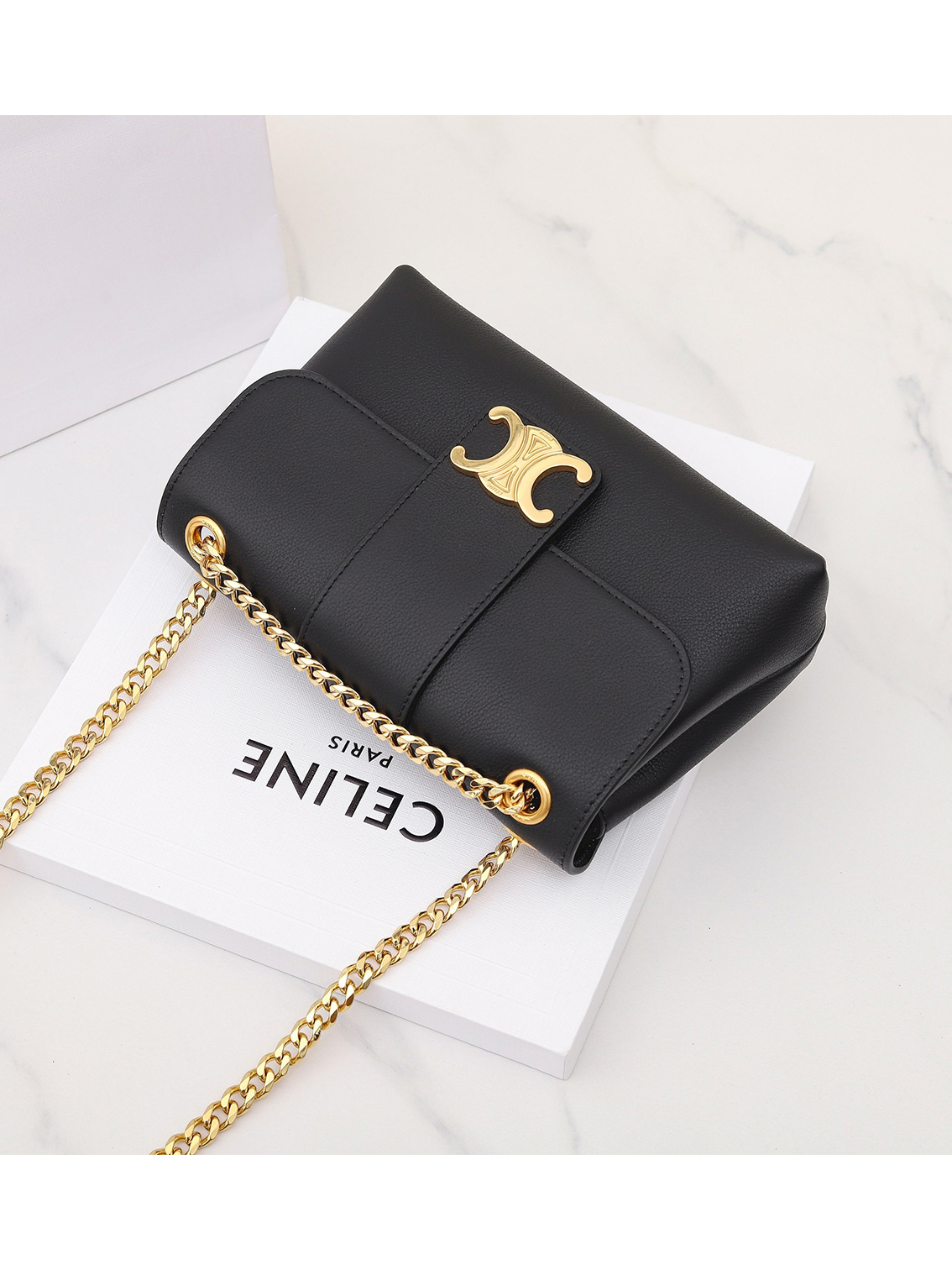 CELINE Victoire Bag Gold buttons Cowhide - Image 3