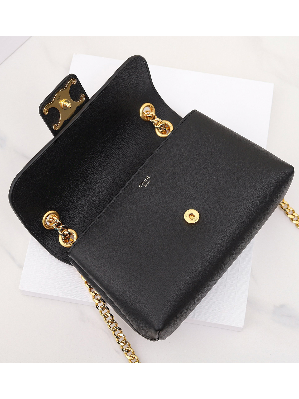 CELINE Victoire Bag Gold buttons Cowhide - Image 4