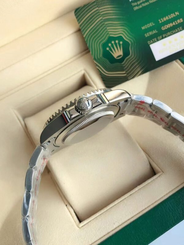 ROLEX Submariner Black Water Ghost Automatic movement Date display Men's model Swiss watch 41mm Black dial Oystersteel case Oystersteel bracelet - Image 3