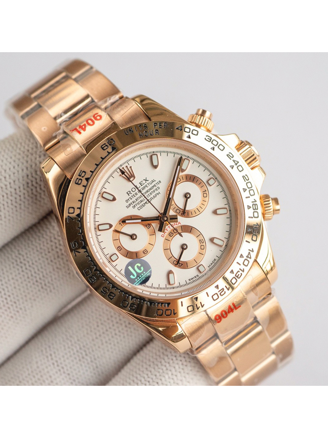 ROLEX Cosmograph Daytona Automatic Mechanical Movement 100m Water Resistance Men's Swiss Watch 40mm White Dial 18ct Everose Gold Case - Image 2