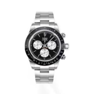 ROLEX Cosmograph Daytona Series Automatic Mechanical Movement 100m Water Resistance Men's Swiss Watch 40mm Black Dial 18K White Gold Case