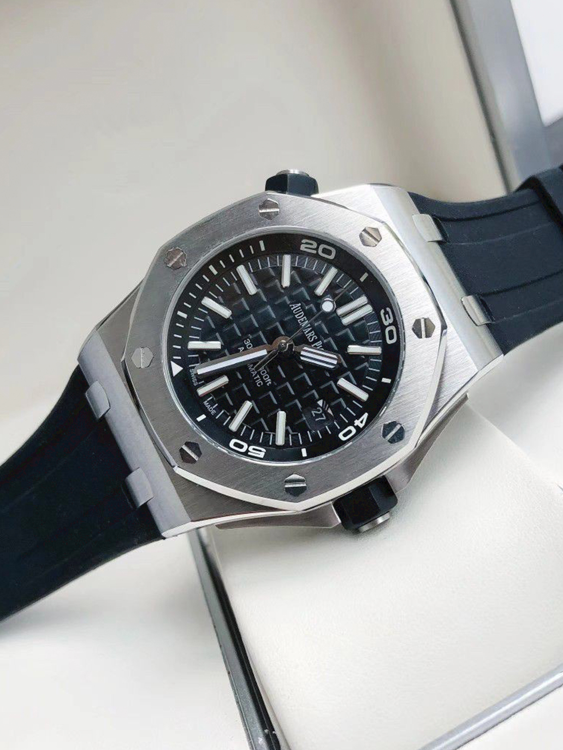 Audemars Piguet Royal Oak Offshore Automatic Mechanical Movement 300m Water Resistance Men's Watch Swiss Watch 42mm Black Dial - Image 3