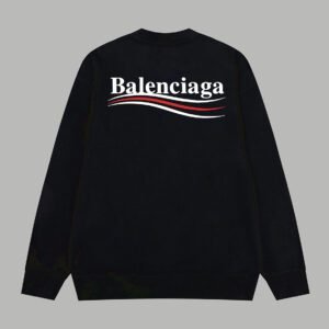BALENCIAGA official website same style classic Coca-Cola logo lettering printed terry long-sleeved sweatshirt