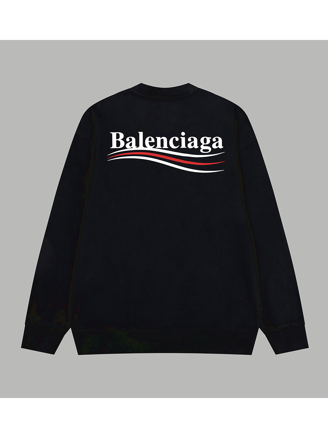 BALENCIAGA official website same style classic Coca-Cola logo lettering printed terry long-sleeved sweatshirt