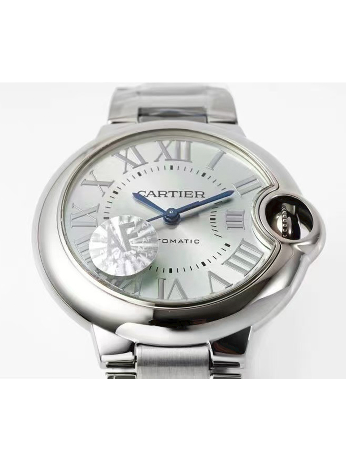 CARTIER Cartier Blue Balloon series automatic mechanical movement 30 waterproof ladies watch Swiss watch 33mm blue dial stainless steel case stainless steel strap - Image 3