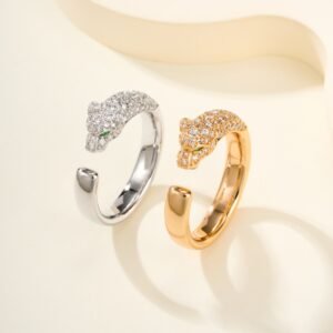 Cartier Panthère de Cartier 18K White Gold Ring Unisex Couple's Ring Gold White Gold Two Colors Available