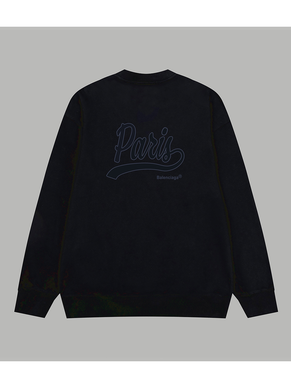 Balenciaga official website same style classic city Paris letter logo printed terry long-sleeved sweatshirt - Image 2