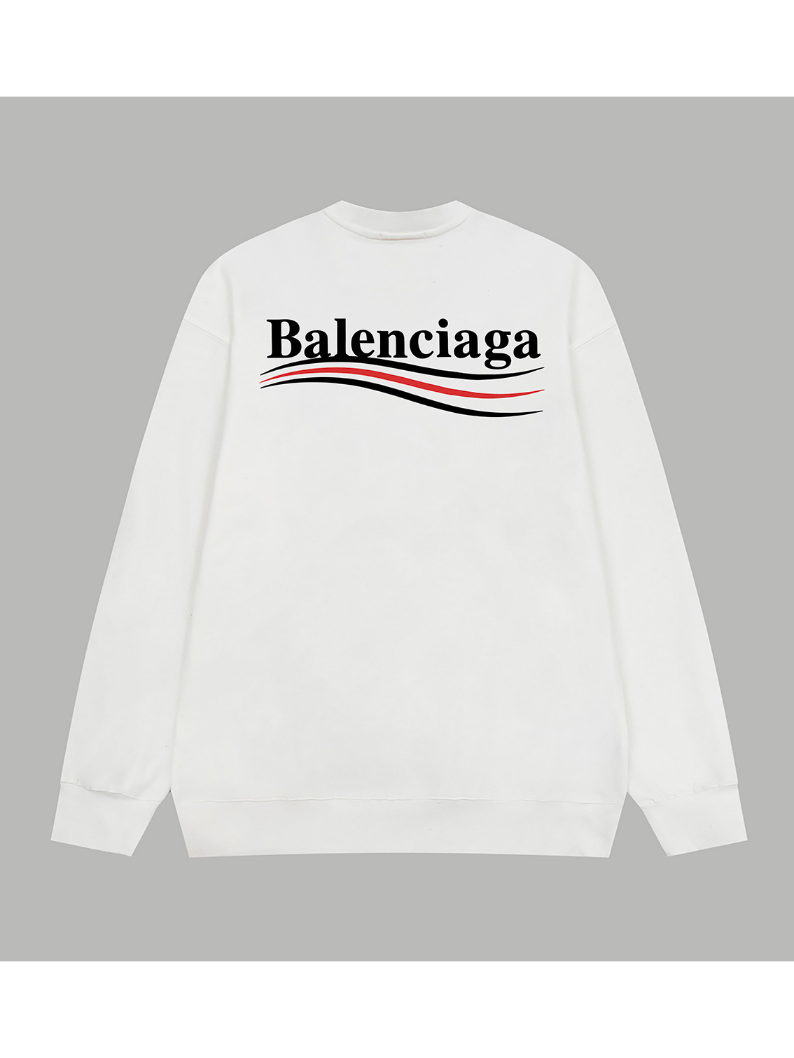 BALENCIAGA official website same style classic Coca-Cola logo lettering printed terry long-sleeved sweatshirt - Image 3