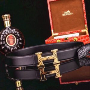 Hermès men's double-sided H buckle belt