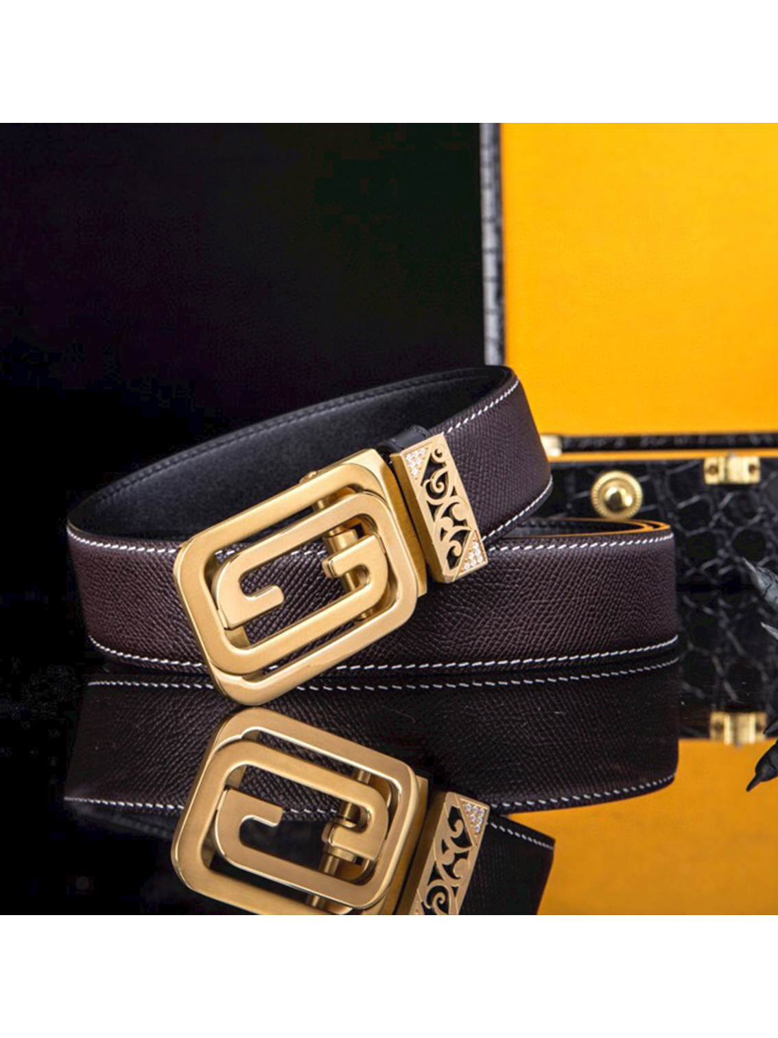 Gucci high-end men's business belt Italian craftsmanship - Image 2