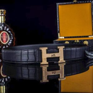 Hermes Men's Double-Sided H-Buckle Belt